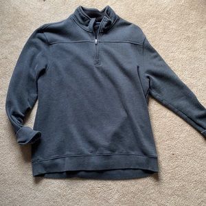 Dark Grey Quarter Zip Crewneck
